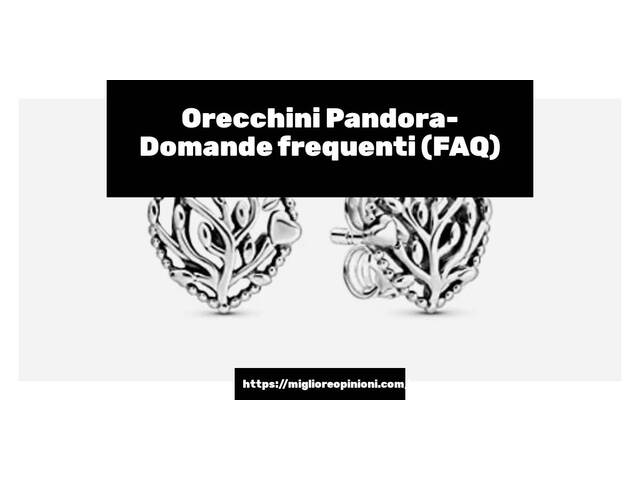 Orecchini Pandora- Domande frequenti (FAQ)