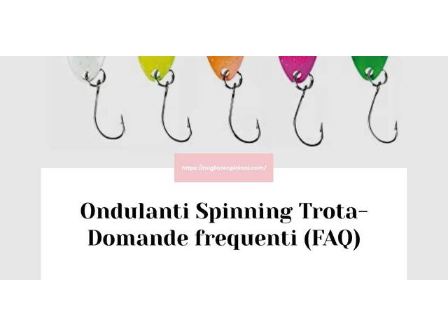 Ondulanti Spinning Trota- Domande frequenti (FAQ)