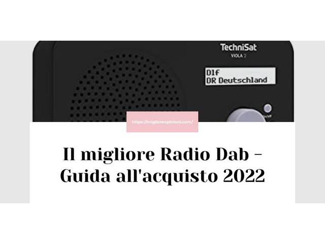 Le migliori marche di Radio Dab italiane