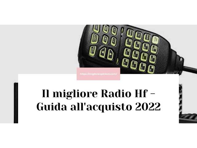Le migliori marche di Radio Hf italiane