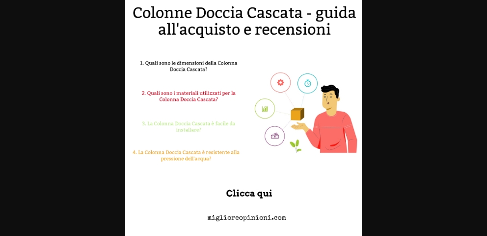 Colonne Doccia Cascata - Guida all’Acquisto, Classifica