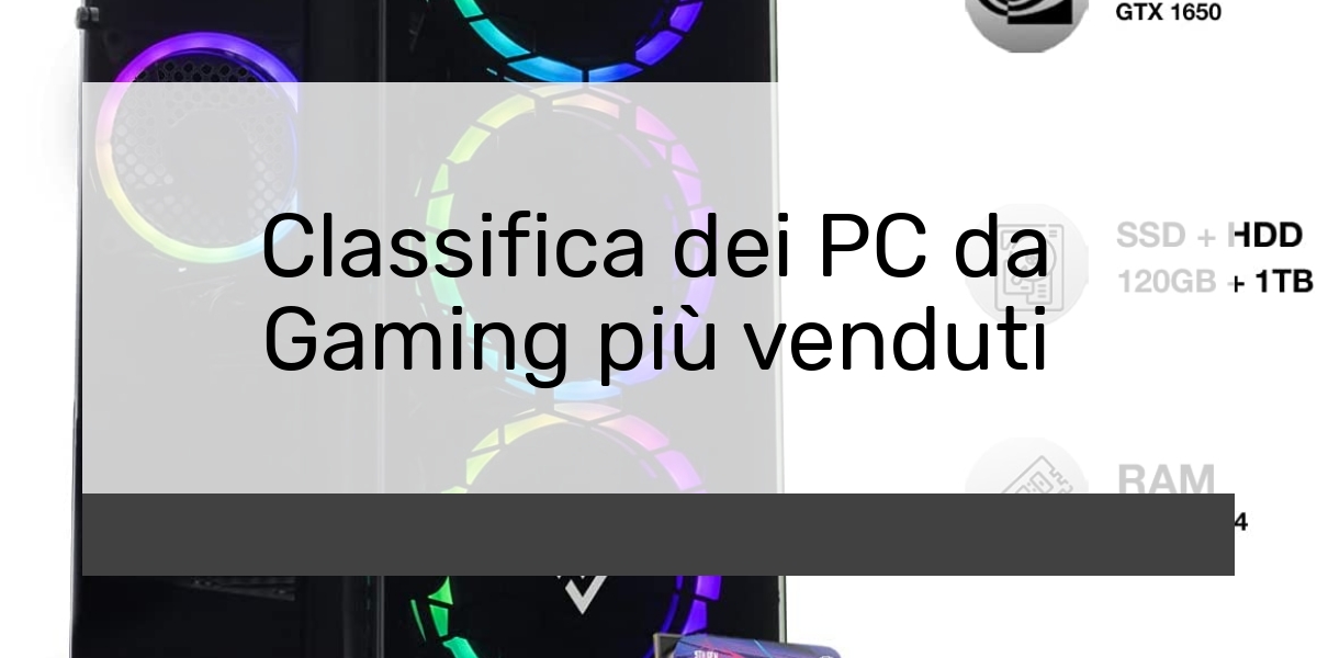 Classifica dei PC da Gaming più venduti