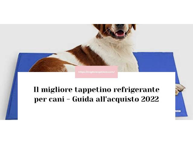 Le migliori marche di tappetino refrigerante per cani italiane
