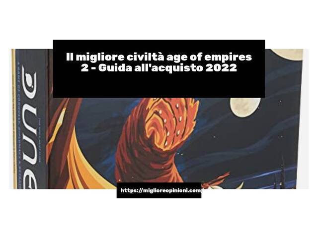 Le migliori marche di civiltà age of empires 2 italiane