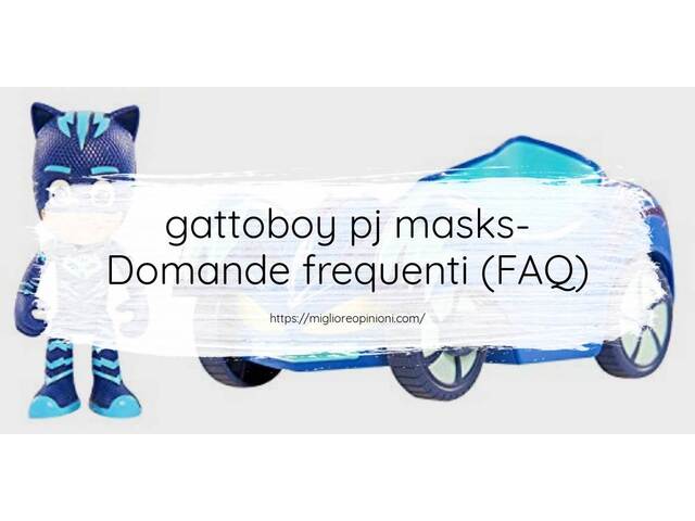 gattoboy pj masks- Domande frequenti (FAQ)