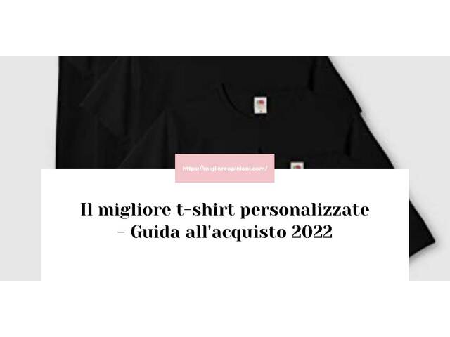 Le migliori marche di t-shirt personalizzate italiane