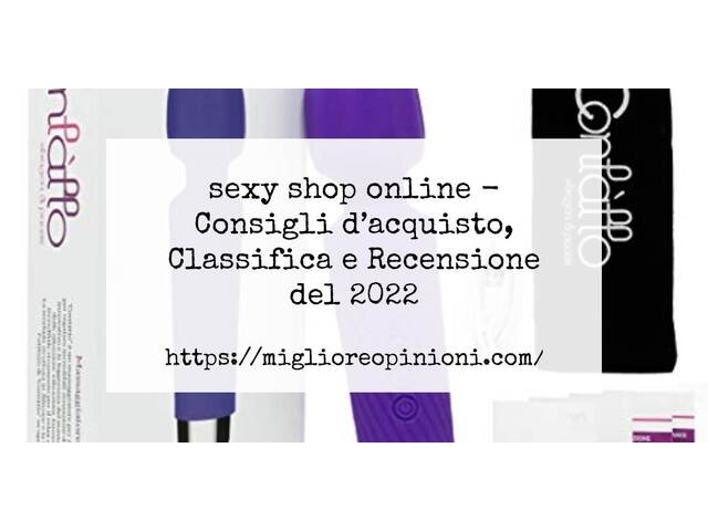 41 Migliori sexy shop online