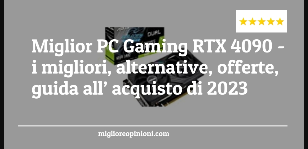 Miglior PC Gaming RTX 4090