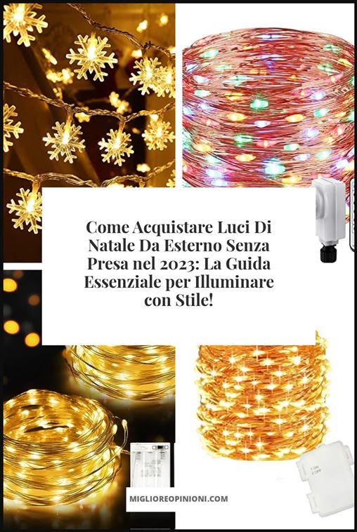 Luci Di Natale Da Esterno Senza Presa - Buying Guide