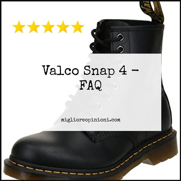 Valco Snap 4 - FAQ