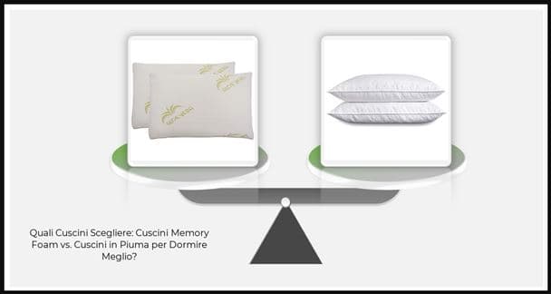 Cuscini Memory Foam vs Cuscini in Piuma